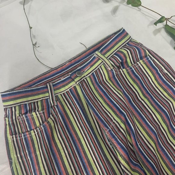 🌀 Multi-color Wide Legged Pants - Picture 3 of 9